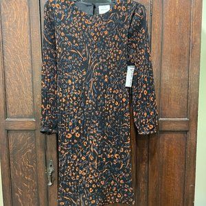 Nine West, multi colored pleated dress.  Size small.